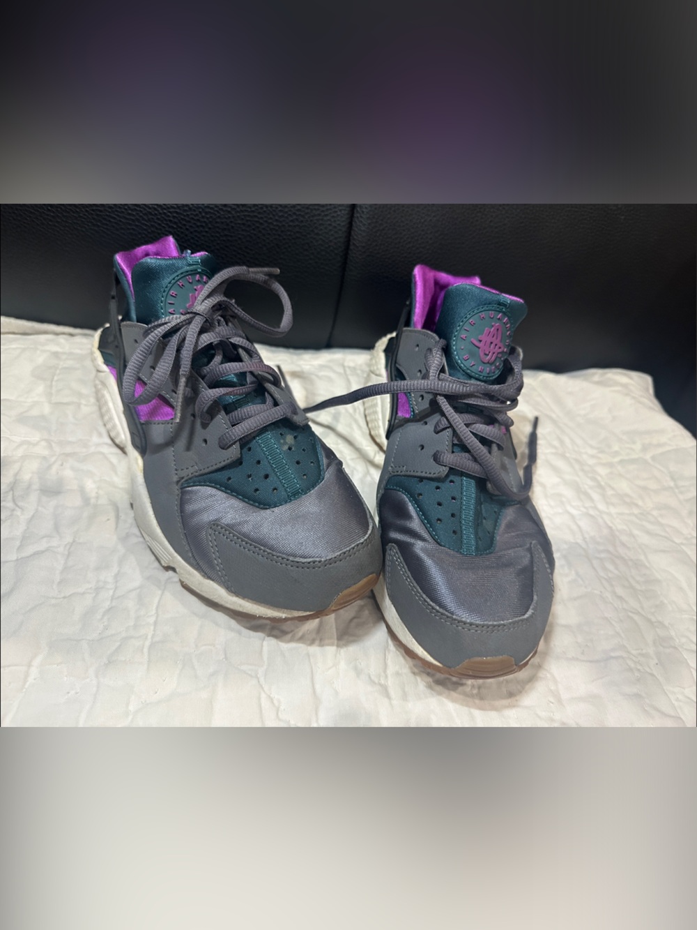 Nike Kids Gray, Teal & Purple Athletic Sneakers